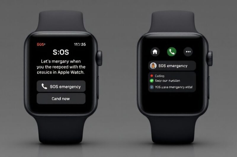 apple watch awaryjne sos