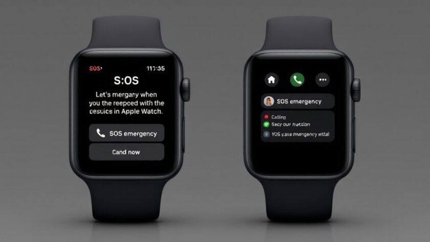 apple watch awaryjne sos