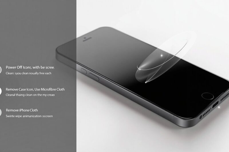 czyszczenie iPhone 5 krok po kroku