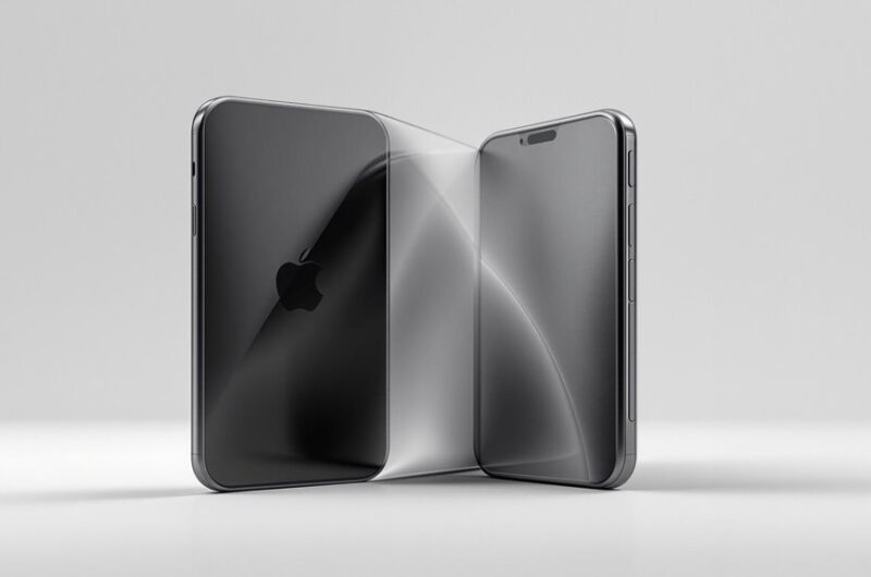 plotki o składanym iPhonie smartfonie