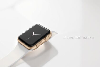 złoty Apple Watch 7