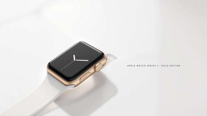 złoty Apple Watch 7