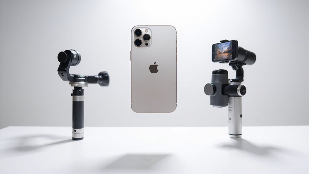 ręczne stabilizatory zapewniają płynne nagrania