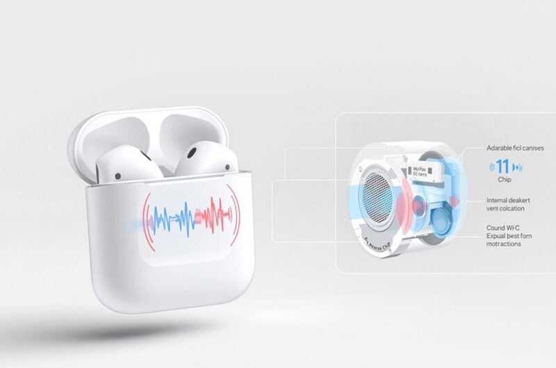 redukcja hałasu w airpodsach