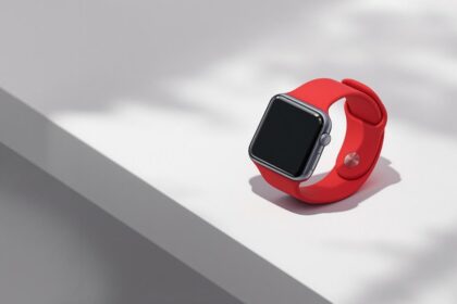 czerwony Apple Watch Series 7