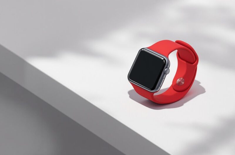 czerwony Apple Watch Series 7