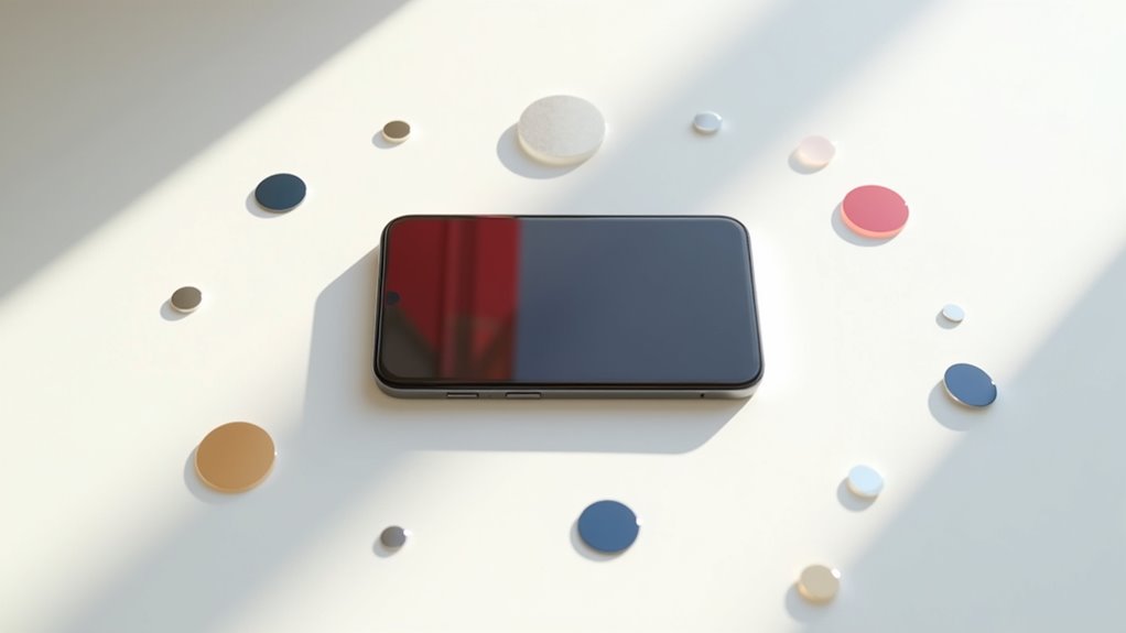 czerwony iphone s wyrazisty wizualny efekt