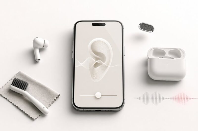 airpods jedna słuchawka cichsza
