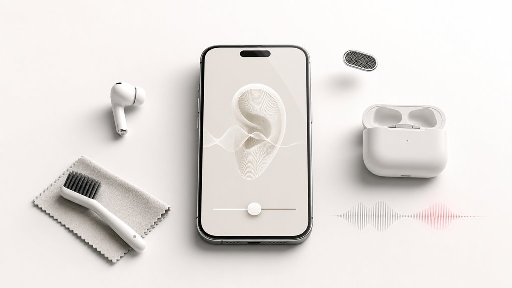 airpods jedna słuchawka cichsza