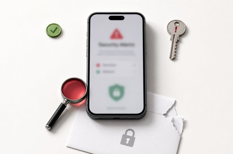 ostrzeżenie o phishingu SMS Apple ID