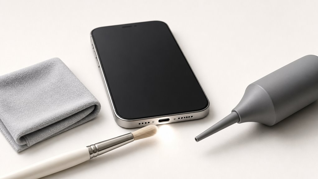 czyść port USB C bezpiecznie bez uszkodzeń