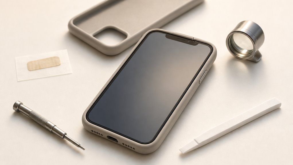 pęknięte etui iPhone'a podczas rozmów