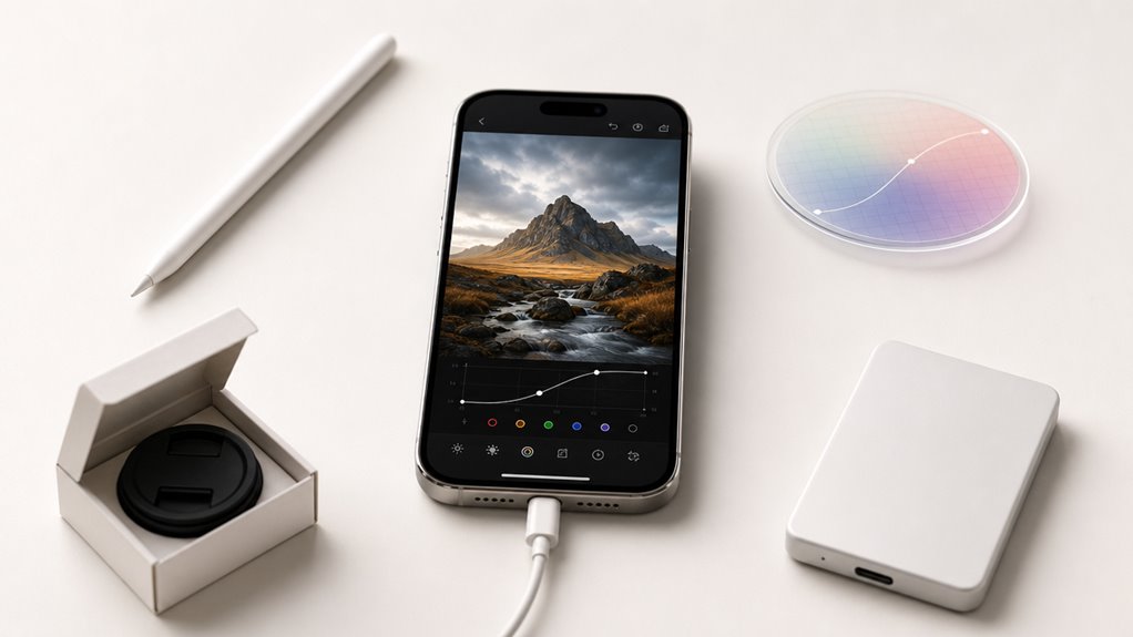 Edycja zdjęć Apple ProRAW na urządzeniu mobilnym