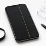 zielona linia na ekranie iPhone'a - wada