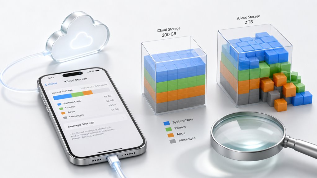kopia zapasowa iCloud pokazuje rzeczywisty rozmiar