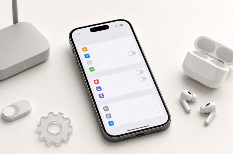 Status wyłączonej ikony Bluetooth w iPhonie