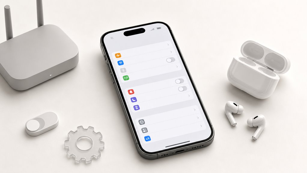 Status wyłączonej ikony Bluetooth w iPhonie
