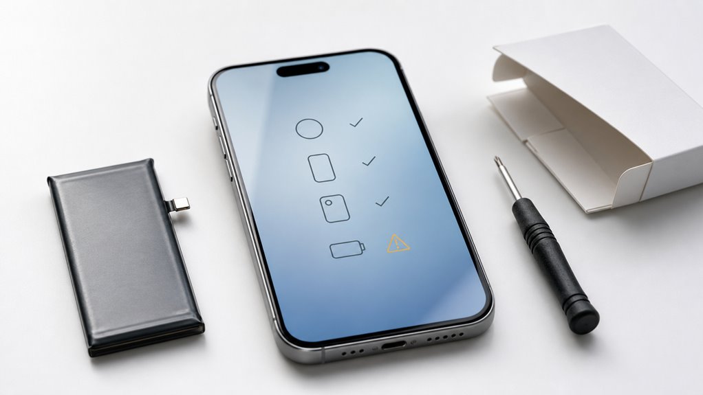 historia serwisowania części iPhone'a