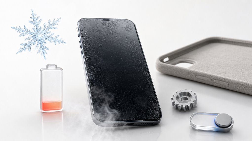 iPhone wyłącza się na zimnie