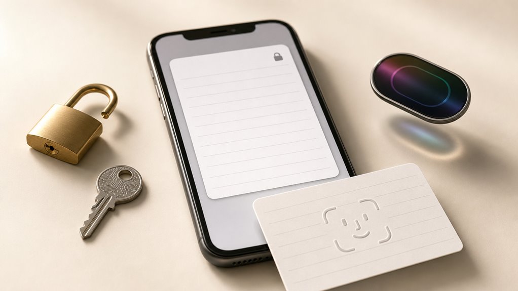 blokuj notatki za pomocą hasła lub Face ID