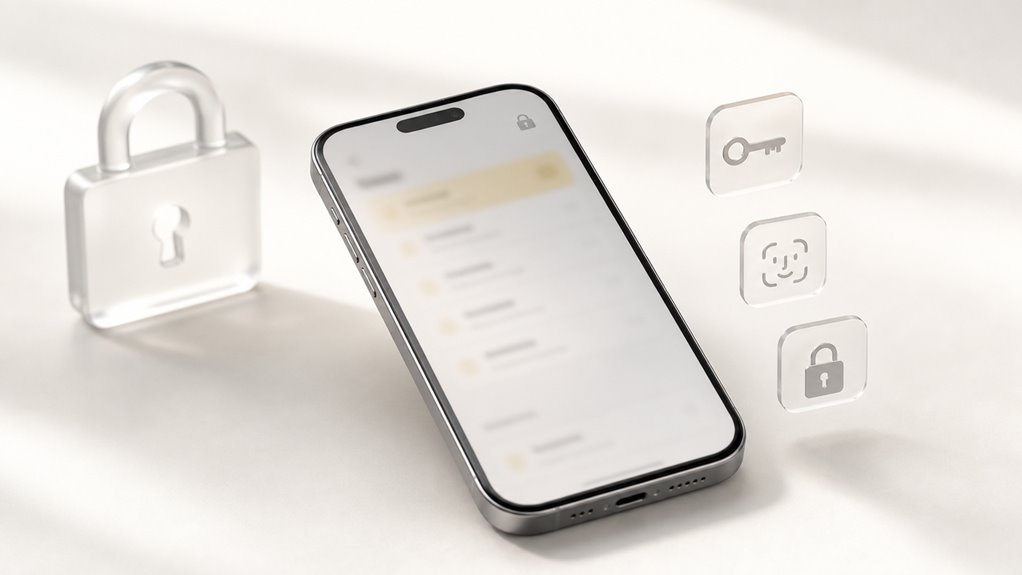 zablokuj notatki hasłem lub Face ID