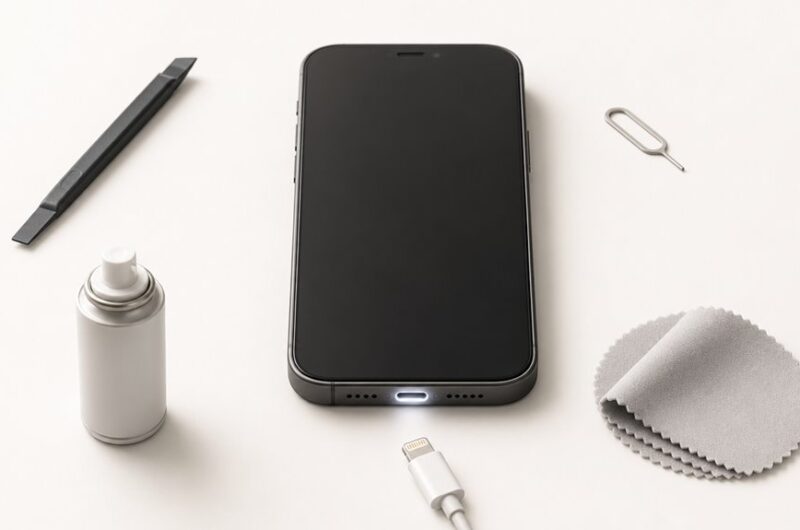 luźne połączenie kabla portu ładowania iPhone'a