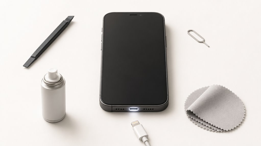 luźne połączenie kabla portu ładowania iPhone'a
