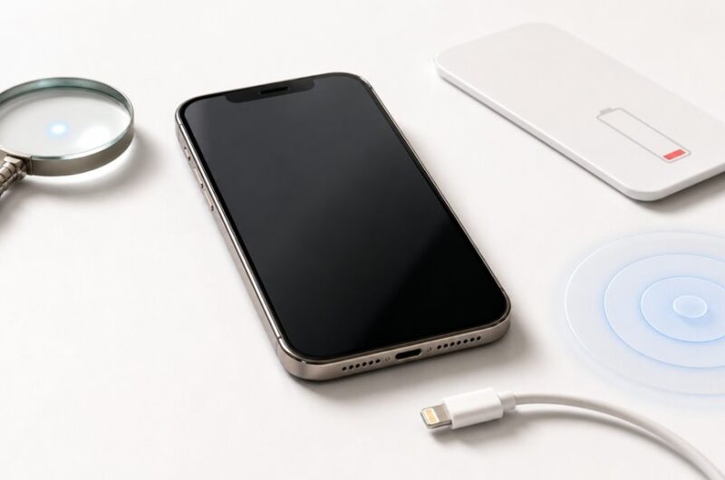 zagubiony iPhone wyłączony lub rozładowana bateria