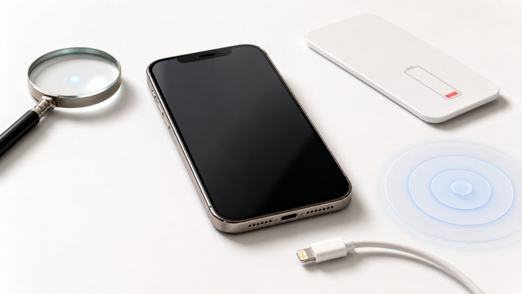 zagubiony iPhone wyłączony lub rozładowana bateria