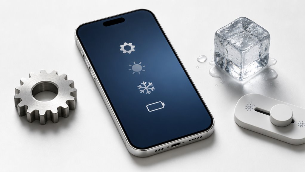 opuść telefon, aby obniżyć temperaturę