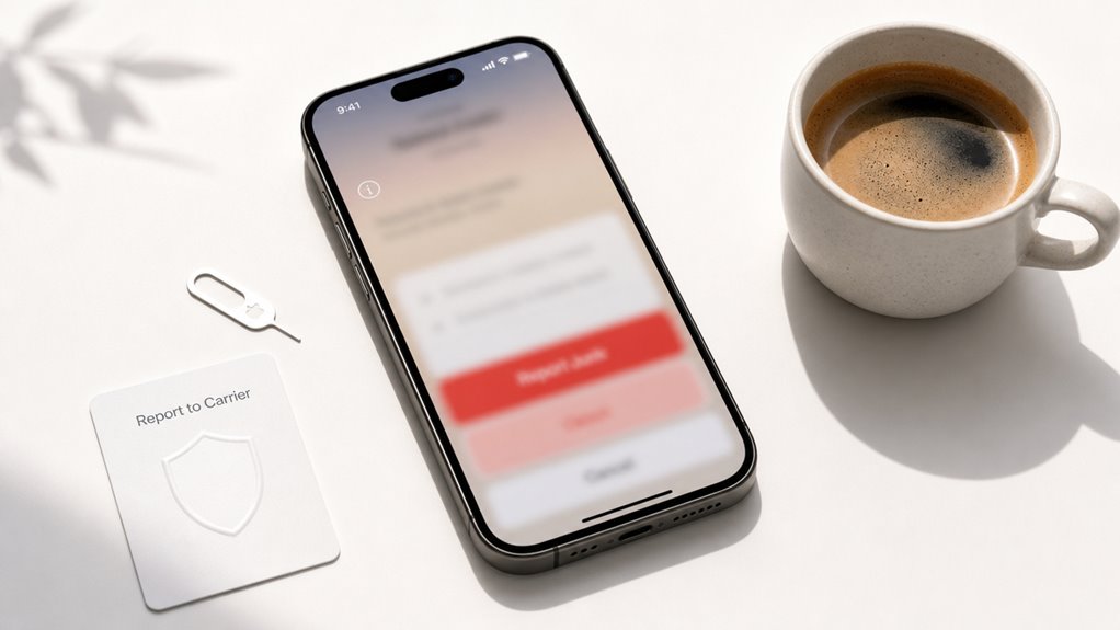 zgłoś spam z połączeń iPhone