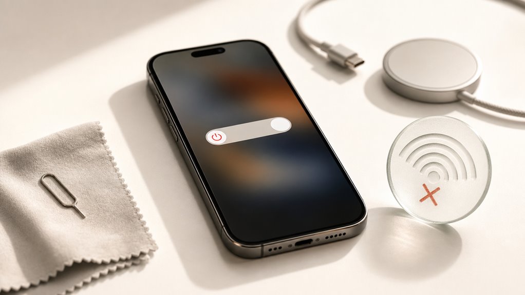 Zrestartuj iPhone'a, aby naprawić problemy z AirDrop