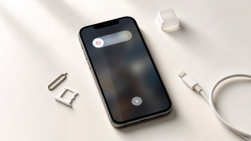 Uruchom ponownie iPhone'a, aby naprawić opóźnienie klawiatury