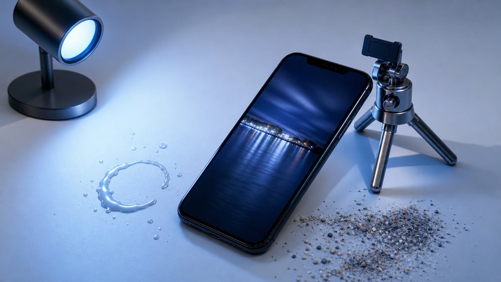 gładka, szklista woda z żywym zdjęciem iPhone'a