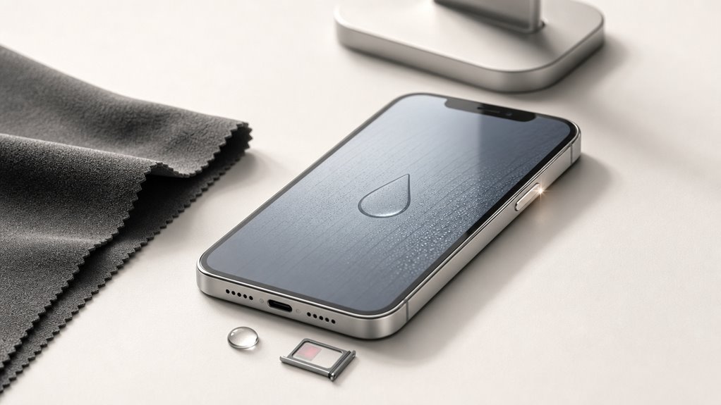 wyłączanie iPhone'a po alarmie wodnym